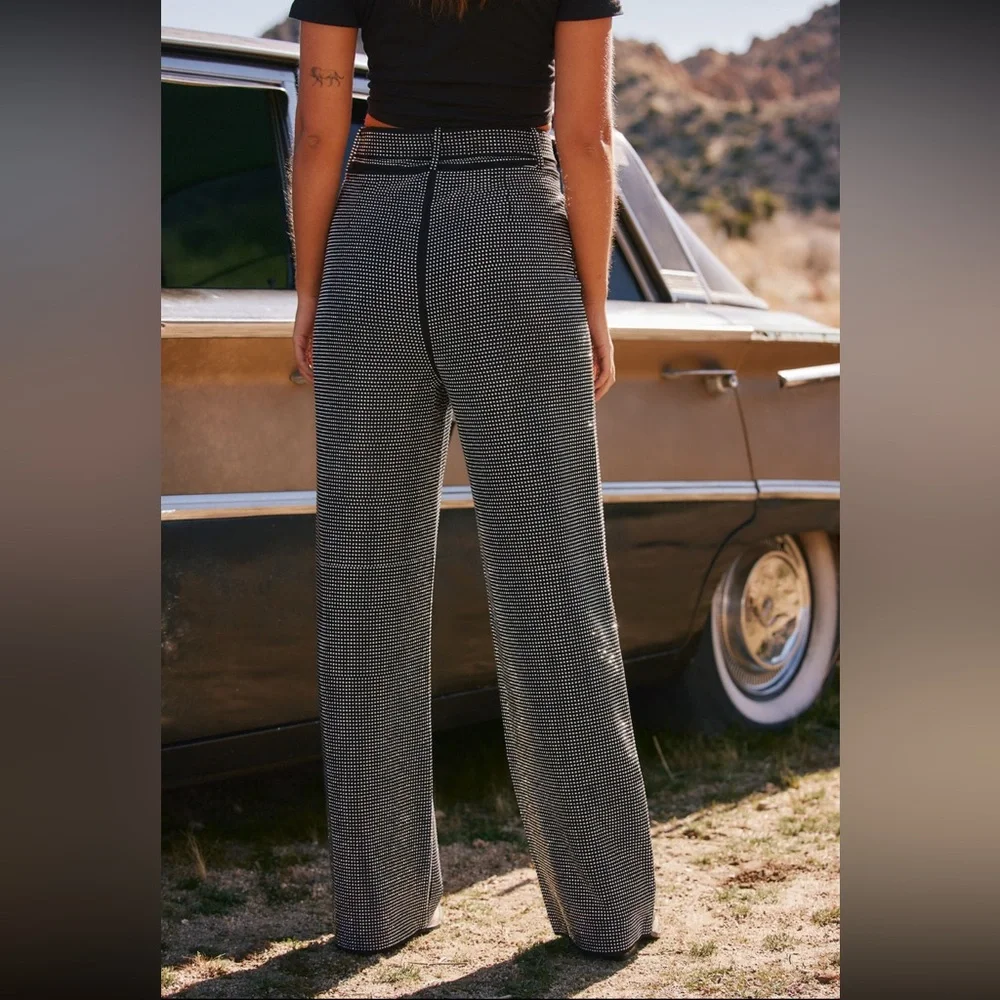 Black Rhinestone pants - Picture 2 of 2
